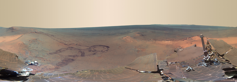 Illustration for article titled NASA calls this newly released photo of Mars "the next best thing to being there"